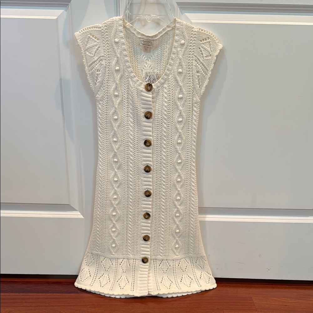 Cream knit dress